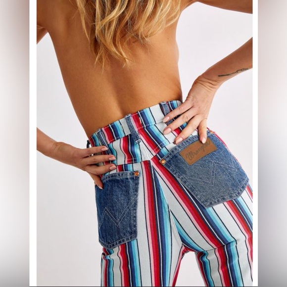 Free People Wrangler Wanderer 622 High Rise Flare Jeans nWT. - Picture 4 of 13